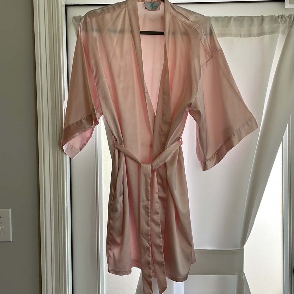 Pink Silk Robe